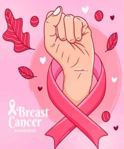 Let's Fight Breast Cancer paint by numbers