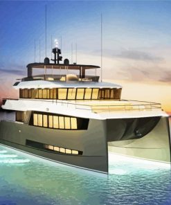 Luxury Catamaran paint by numbers