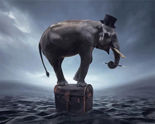 Magician Elephant paint by numbers