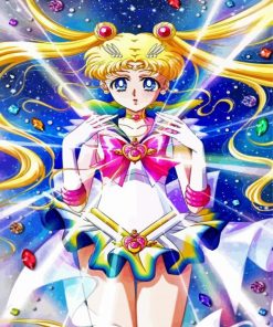 Japanese Usagi Tsukino paint by numbers