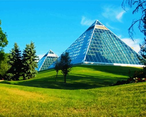 Muttart Conservatory paint by numbers