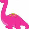 Pink Brontosaurus paint by numbers