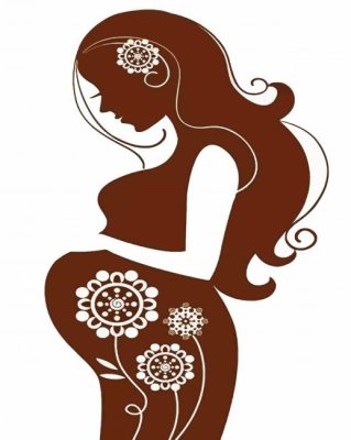 Pregnant Woman Art paint by numbers