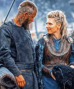 Ragnar And Lagertha paint by numbers