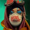 Aesthetic Rebel Girl paint by numbers