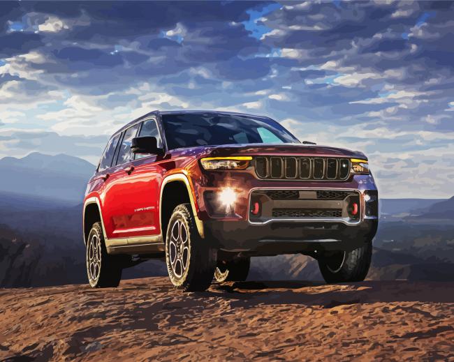 Aesthetic Jeep Cherokee paint by numbers