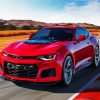 Red Chevrolet On Road paint by numbers