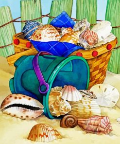 Sea Shells paint by numbers