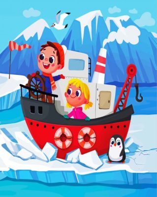 Snow Pirates paint by numbers