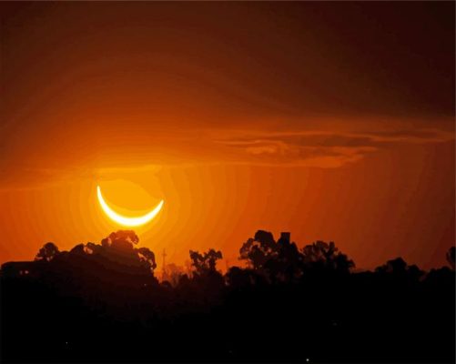 Solar Eclipse paint by numbers