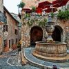 Saint Paul De Vence Fountain France paint by numbers