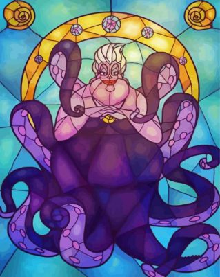 Stained Ursula paint by numbers