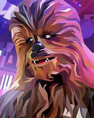 Chewbacca Character paint by numbers