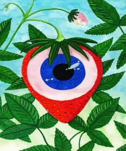 Strawberry Eye paint by numbers