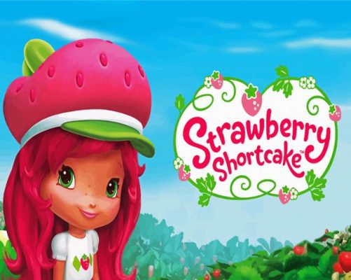 Strawberry Shortcake Poster paint by numbers