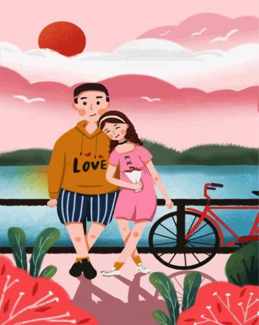 Sunday Couple Date paint by numbers