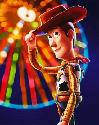 Sherif Woody Character paint by numbers