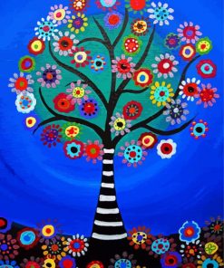 Colorful Tree Of Life paint by numbers