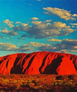 Uluru Mountains paint by number