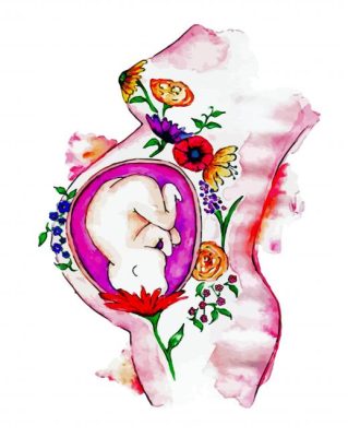 Unborn Baby Art paint by numbers