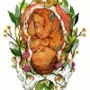 Unborn Baby Illustration paint by numbers