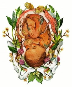 Unborn Baby Illustration paint by numbers