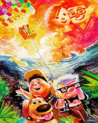 Up Movie Characters paint by numbers