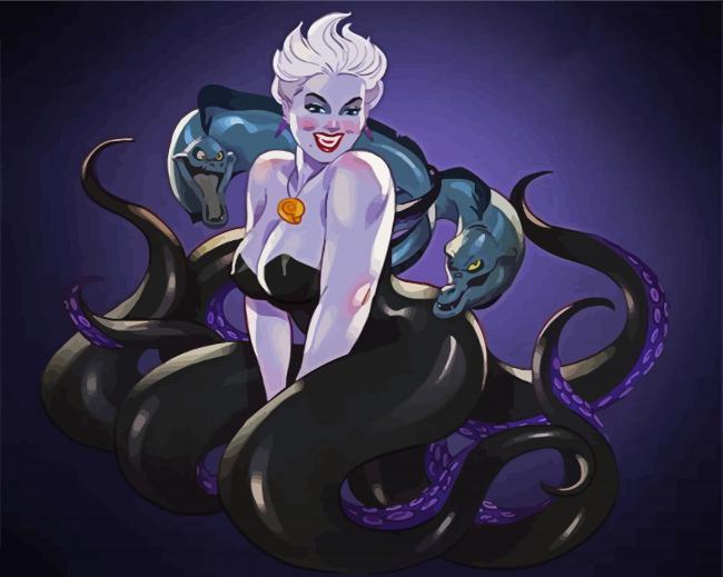 Ursula Villain Art paint by numbers