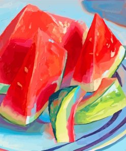 Watermelons Slices paint by numbers