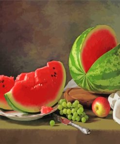 Watermelon Still Life paint by numbers