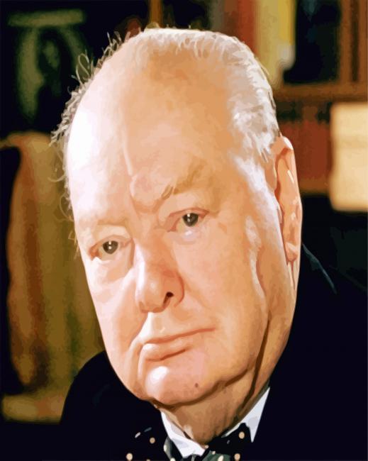 Winston Churchill paint by numbers
