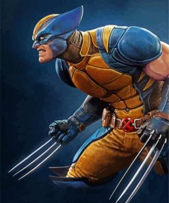 Wolverine Illustration Art paint by numbers