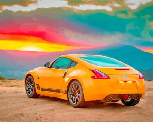 Nissan 370Z Heritage Edition paint by numbers