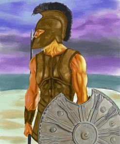 Achilles Greece Hero paint by numbers