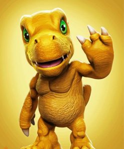 Agumon Character paint by numbers