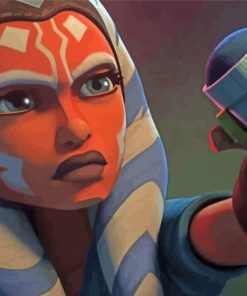 Ahsoka Tano Star Wars Character paint by numbers