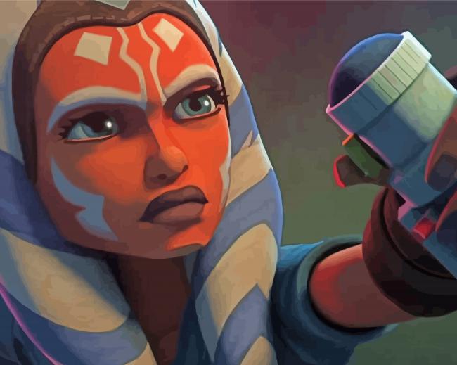 Ahsoka Tano Star Wars Character paint by numbers