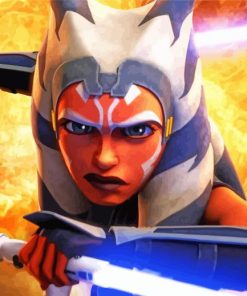 Ahsoka Tano Clone Wars paint by numbers