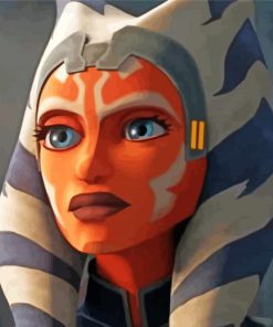 Aesthetic Ahsoka Character paint by numbers