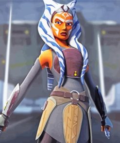 Ahsoka Tano Clone Wars Character paint by numbers