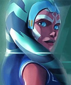 Ahsoka Tano Side Profile paint by numbers