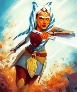 Ahsoka Tano Character paint by numbers