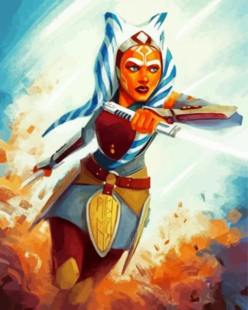 Ahsoka Tano Character paint by numbers