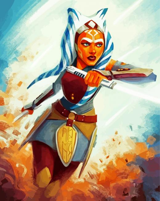 Ahsoka Tano Character paint by numbers