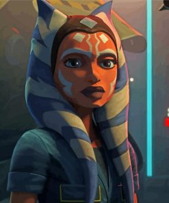 Ahsoka Tano Star Wars paint by numbers