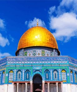 Aesthetic Al Aqsa Mosque paint by numbers