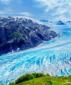 Exit Glacier In Alaska paint by numbers