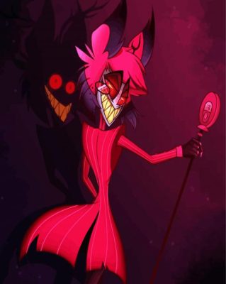 Alastor Animation Character paint by numbers