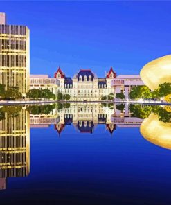 Albany Buildings Reflection paint by numbers