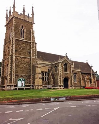 Alford Church paint by numbers